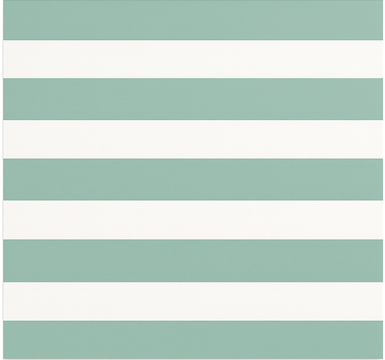 Teal green striped wallpaper for dining area - TenStickers