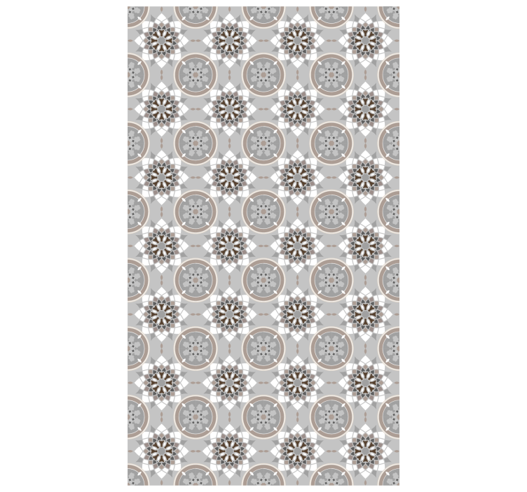 Kitchen wallpaper floral tile design - TenStickers