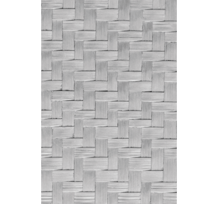 Living area wallpaper woven grey texture - TenStickers