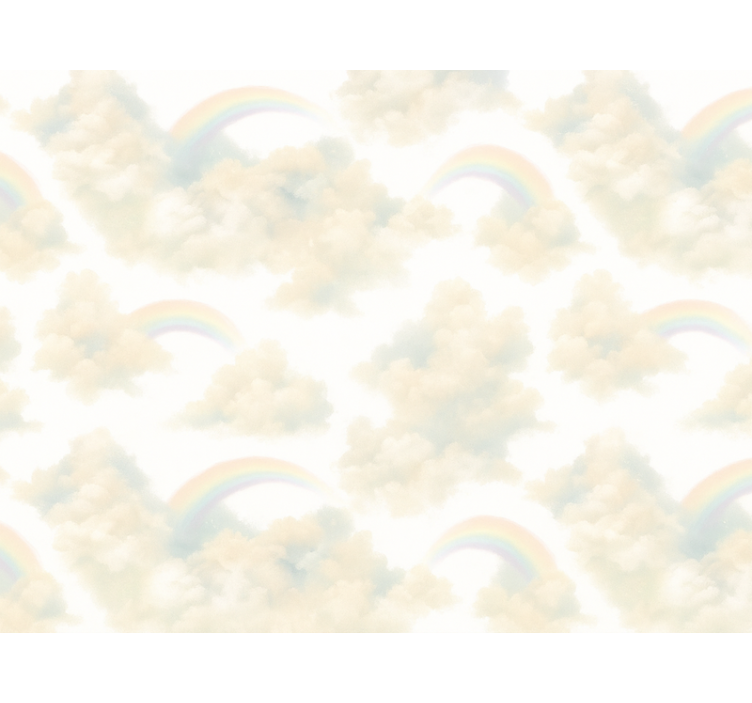 Wallpaper childrens room colorful sky - TenStickers