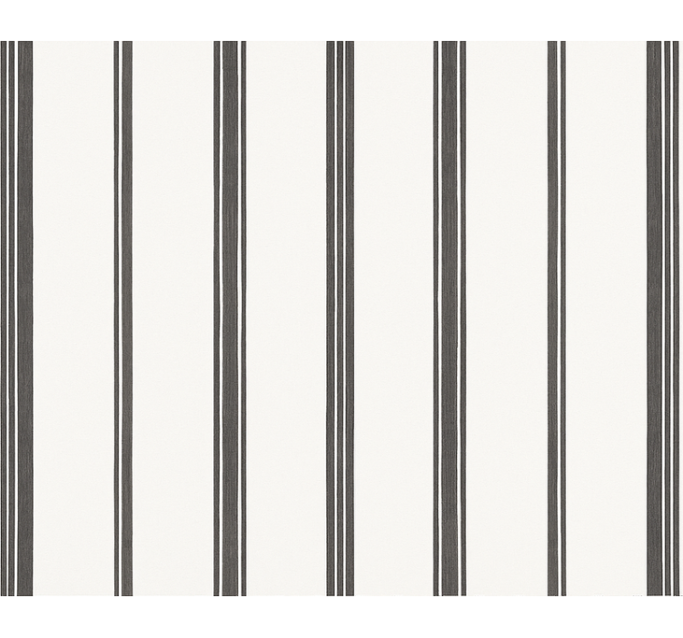 Living area wallpaper black stripe - TenStickers