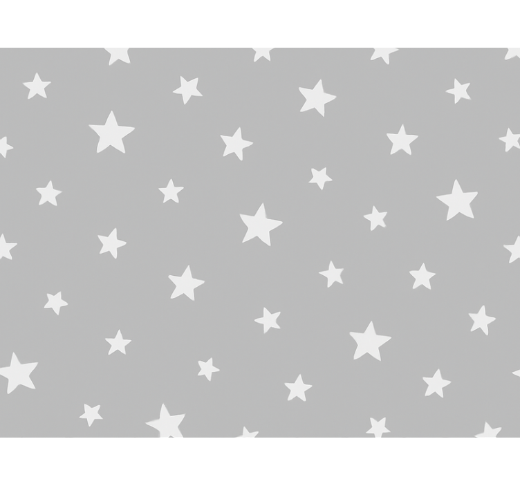 Wallpaper childrens room grey star pattern - TenStickers
