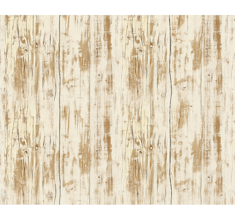 Living area wallpaper whitewashed wood plank - TenStickers