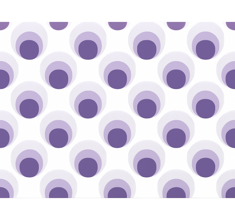 Living area wallpaper purple circles layered design - TenStickers