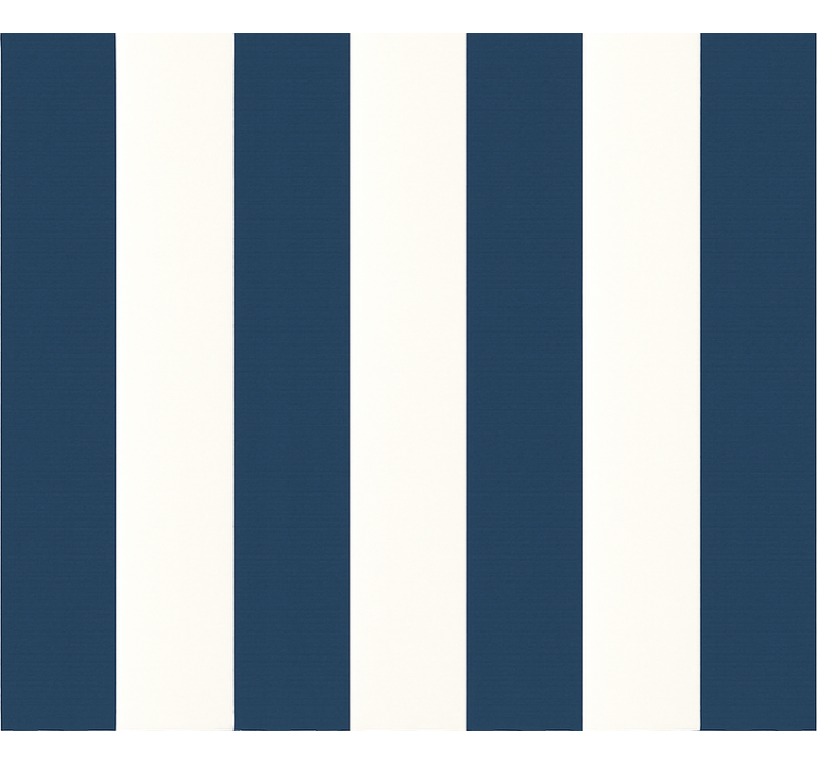 Wallpaper childrens room blue and white thick stripes - TenStickers