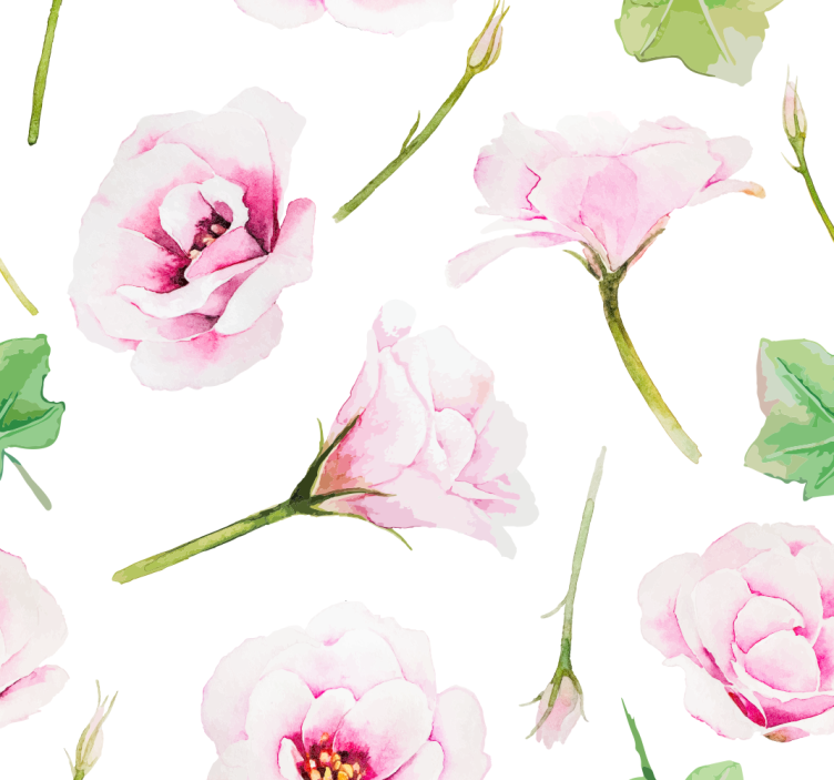 Floral Bedroom Ambience flowers wallpaper - TenStickers