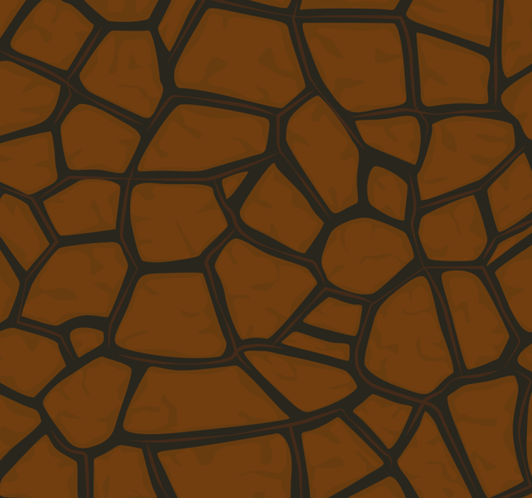 Intricate brown pattern stone effect wallpaper - TenStickers