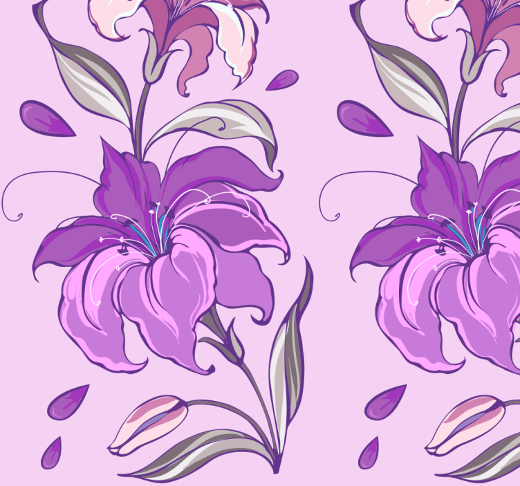 Abstract Wallpaper Lilac Stream - TenStickers