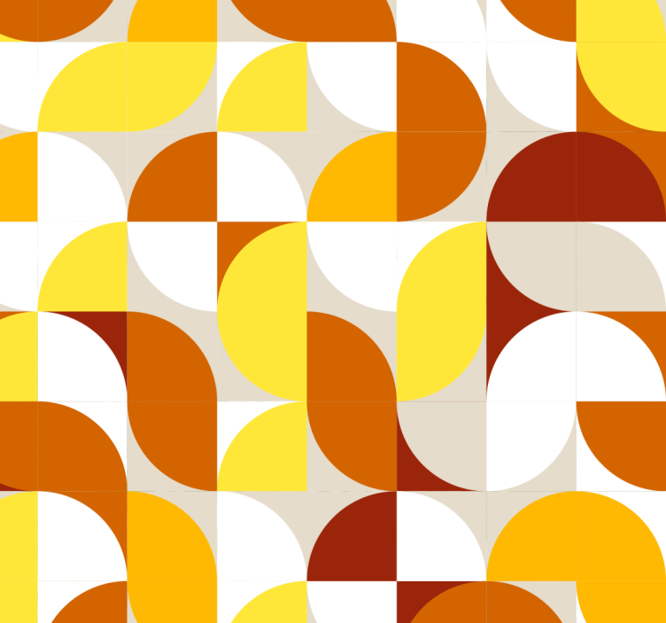 Abstract warm pattern wallpaper geometric - TenStickers