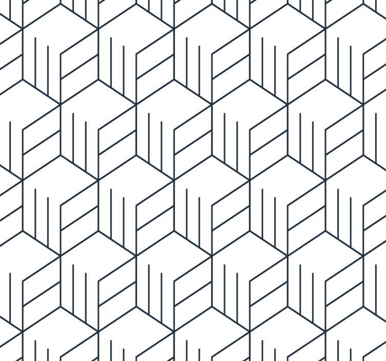 Geometric Line Pattern wallpaper geometric - TenStickers