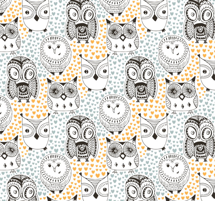 Barn Owls Animal Wallpaper - TenStickers
