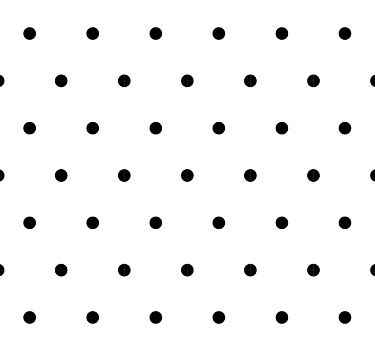 Dots on white background Spotty Wallpaper - TenStickers