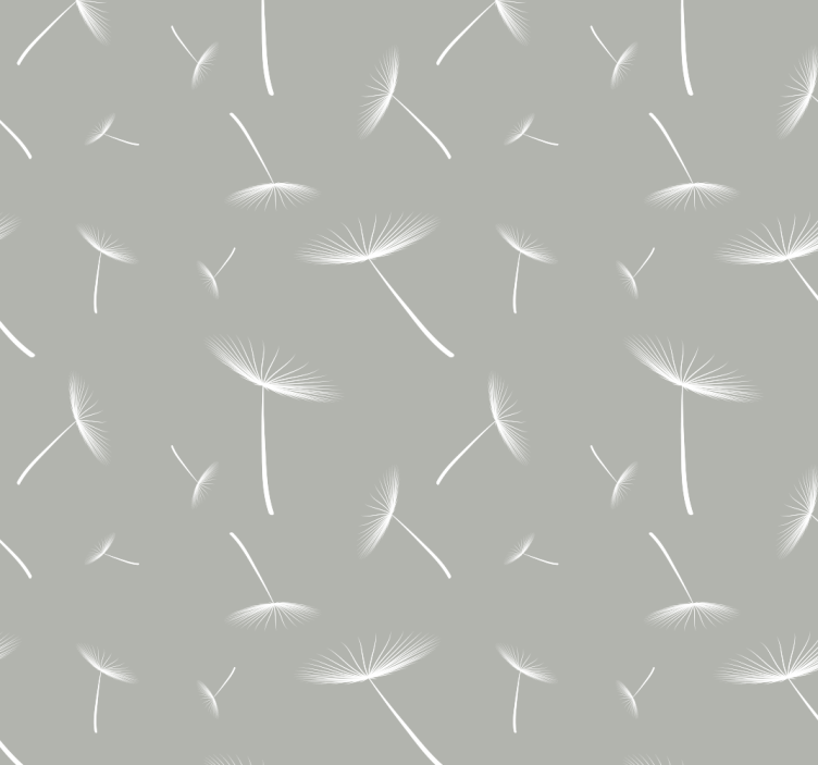 Dandelion Pattern leaves wallpaper - TenStickers