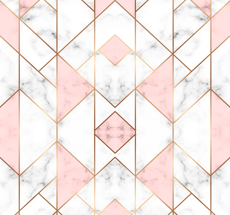 Geometric Marble Elegance wallpaper geometric - TenStickers