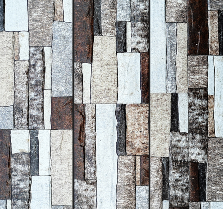 Geometric Textural Design Living room wallpaper - TenStickers