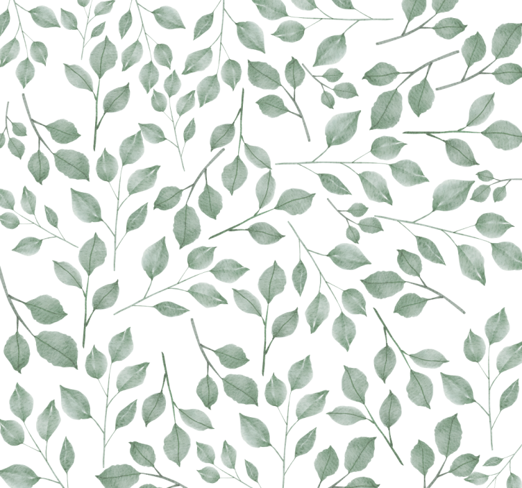 Foliage Pattern leaves wallpaper - TenStickers