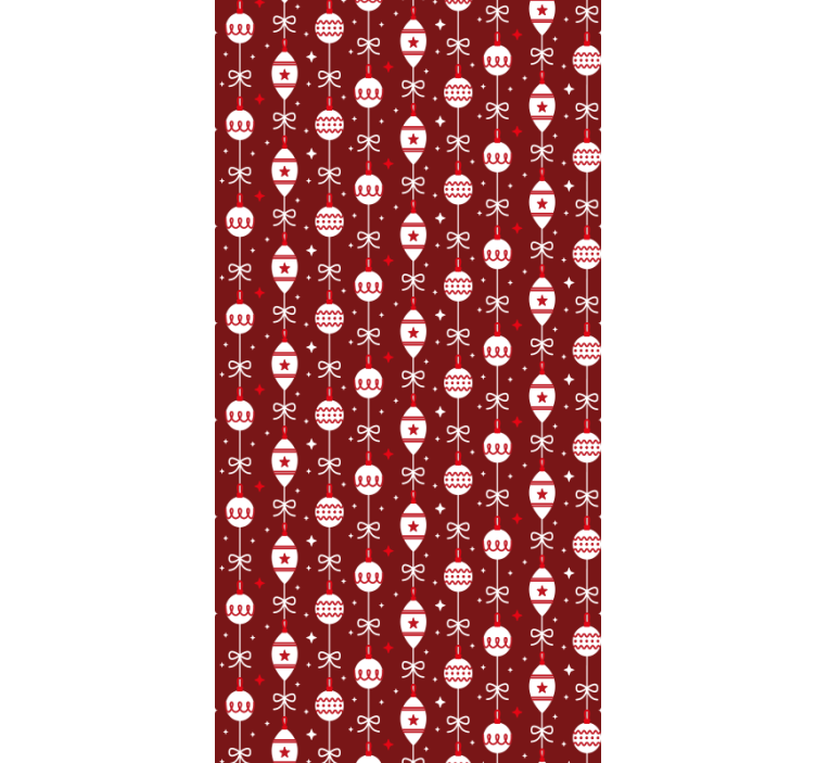 Festive Skull Motif holiday christmas wallpaper - TenStickers