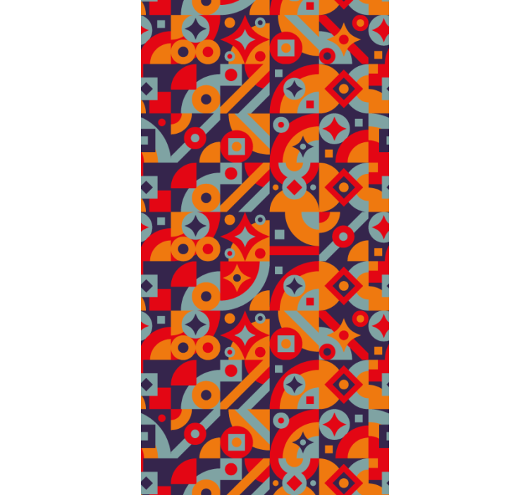 Colorful design Abstract Wallpaper - TenStickers