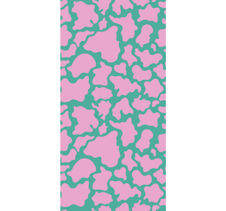 Colourful pink cow print Abstract Wallpaper - TenStickers