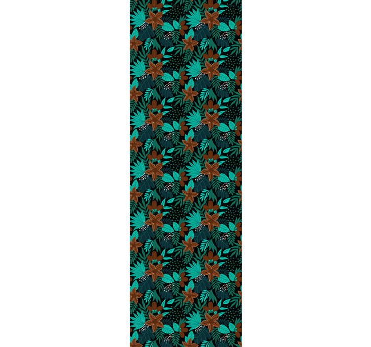 Tropical Leaf Motif nature wallpaper - TenStickers