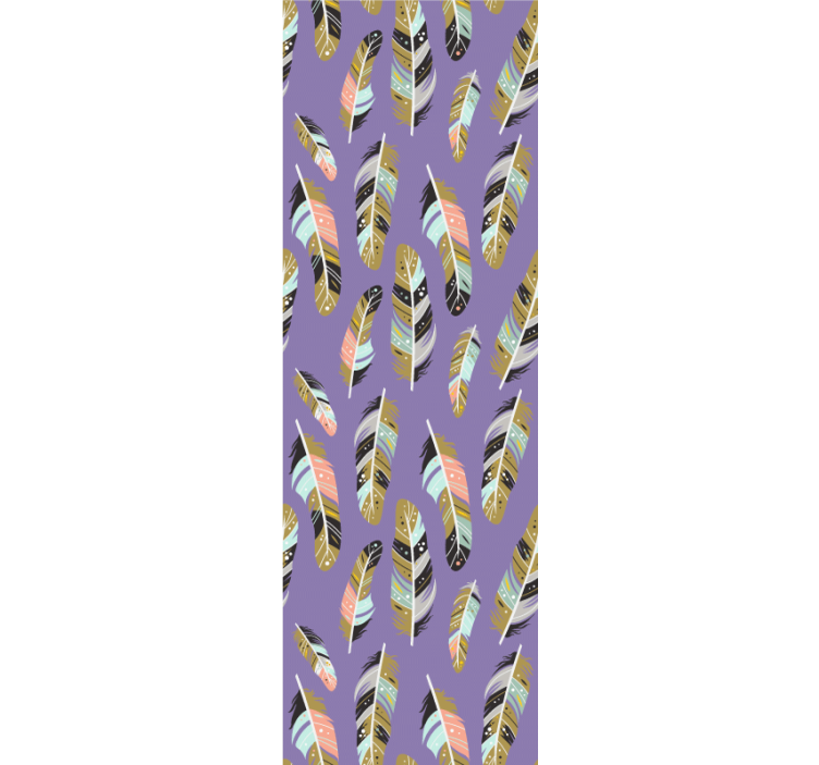 Feathered Patterns leaves wallpaper - TenStickers