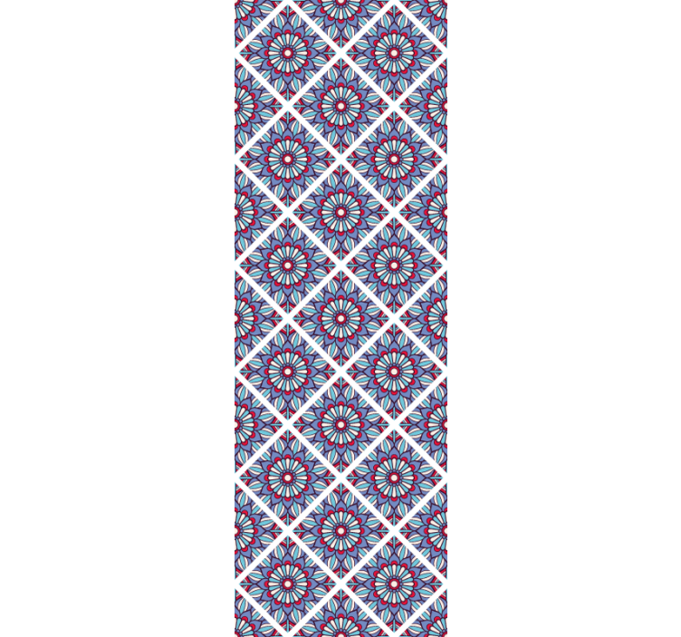 Geometric Floral Elegance floral wallpaper - TenStickers