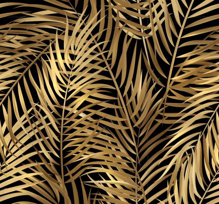 Tropical Palm Pattern leaves wallpaper - TenStickers
