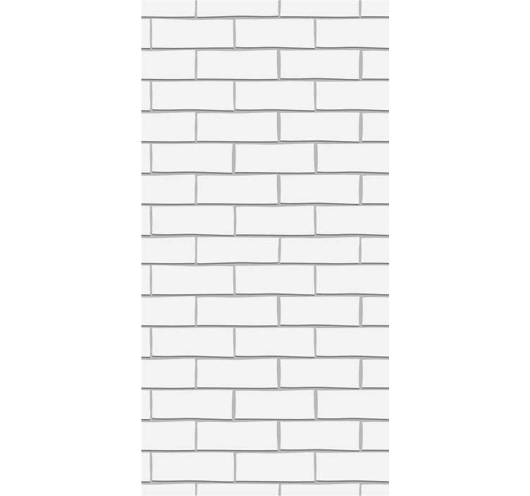 White thick bricks brick wallpaper - TenStickers