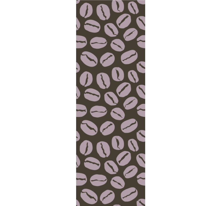 Coffee Beans Pattern kitchen wallpaper - TenStickers