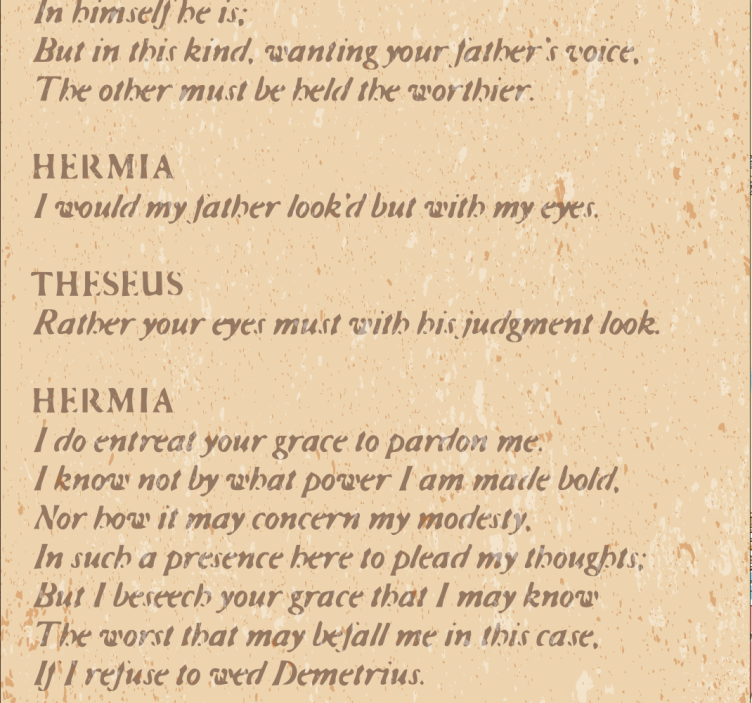 Shakespeare Paper Script Letter Wallpaper - TenStickers