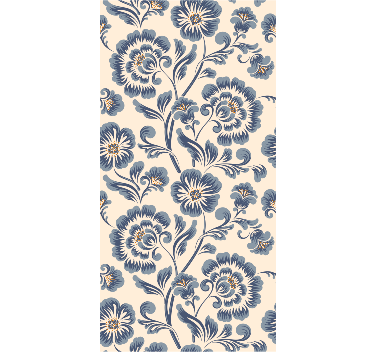 Ornate Floral Elegance floral wallpaper - TenStickers