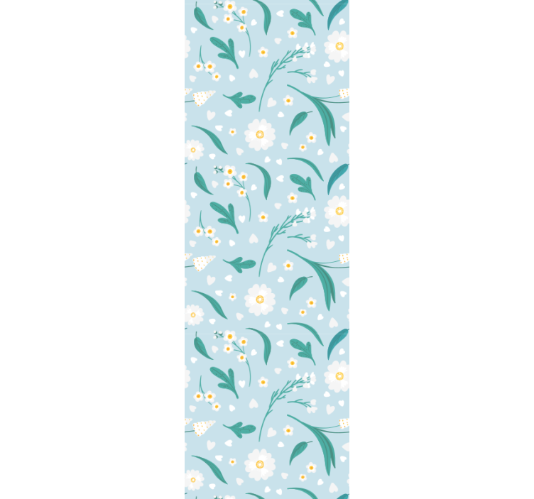 Daisy flowers falling Flower wallpaper - TenStickers