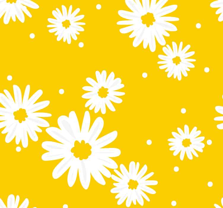 Daisy Delight flowers wallpaper - TenStickers