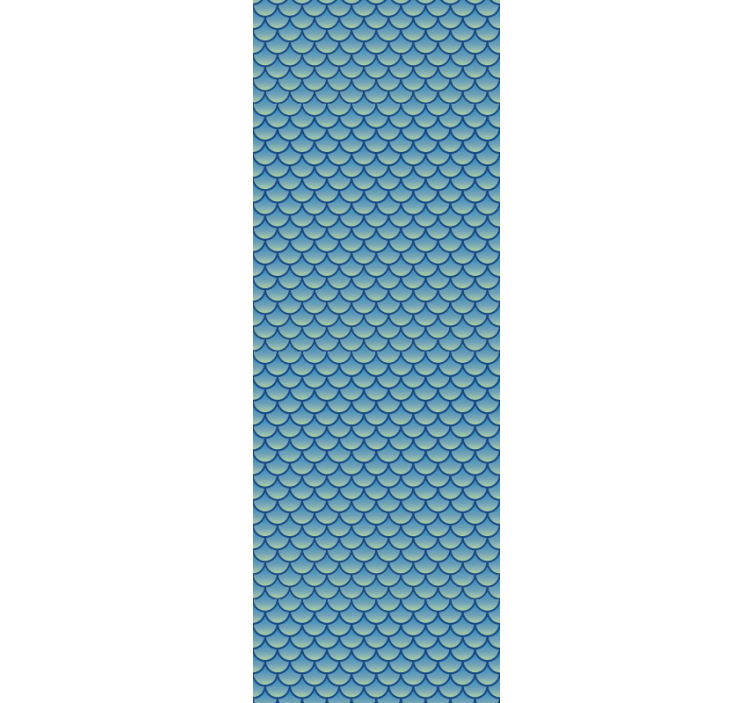 Fish Scale Pattern wallpaper geometric - TenStickers