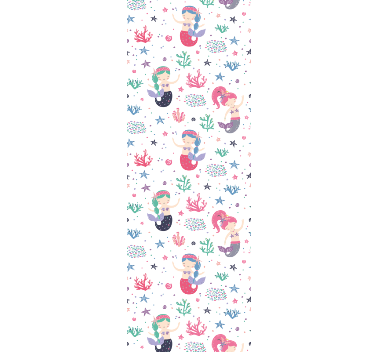 Mermaids Undersea Adventure wallpaper childrens room - TenStickers