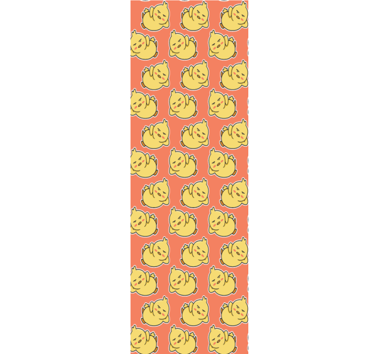 Cartoon Cat Pattern cats wallpaper - TenStickers