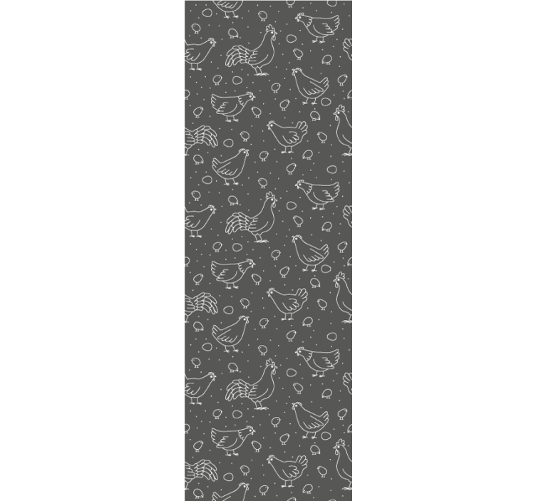 Hen Motif Pattern animals wallpaper - TenStickers