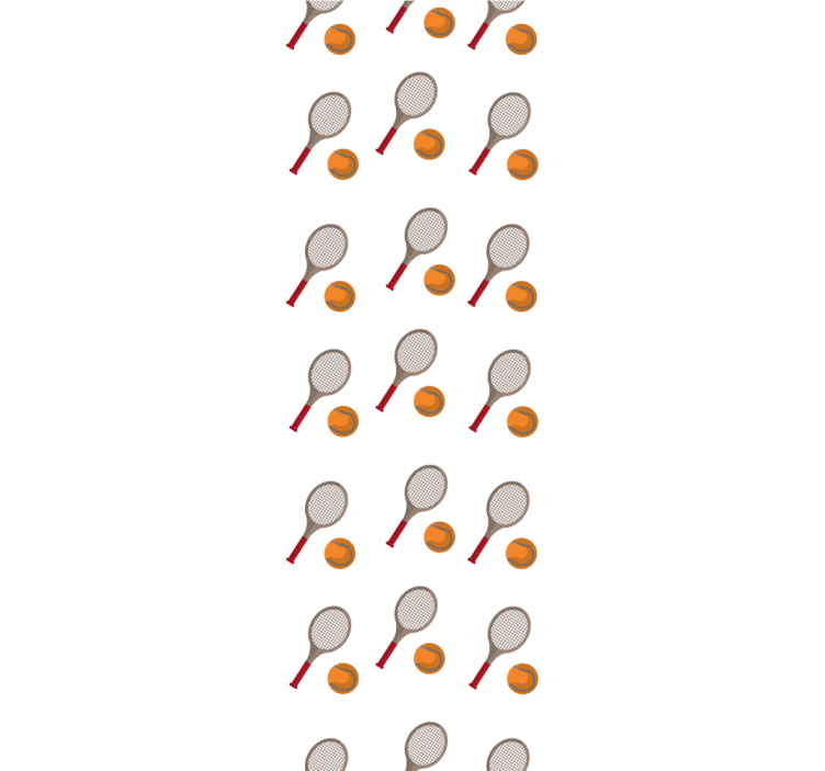 Tennis Inspired custom wallpaper - TenStickers