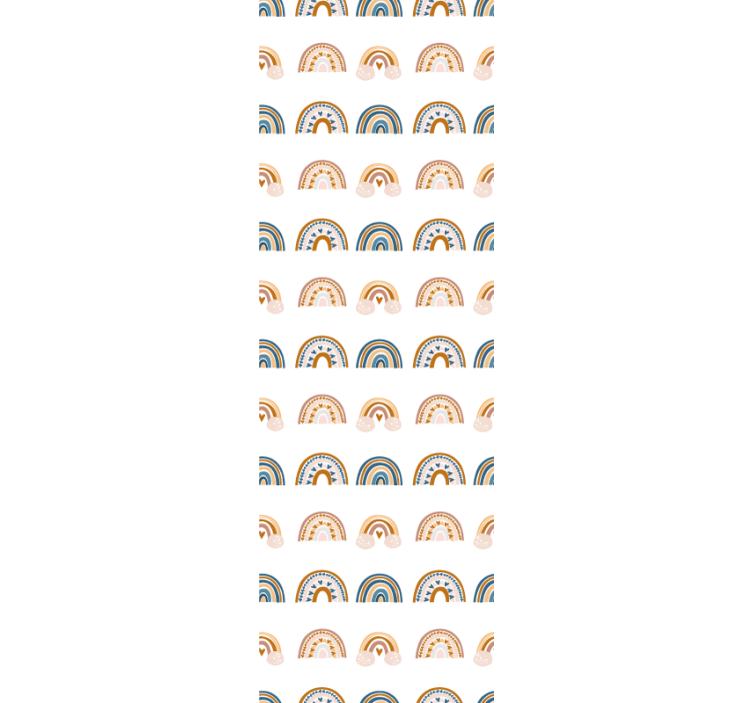 Rainbow Arcs Pattern nursery room wallpaper - TenStickers