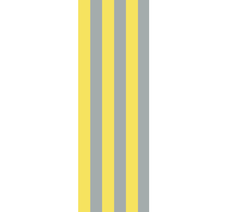 Yellow Gray Stripes wallpaper horizontal stripes - TenStickers
