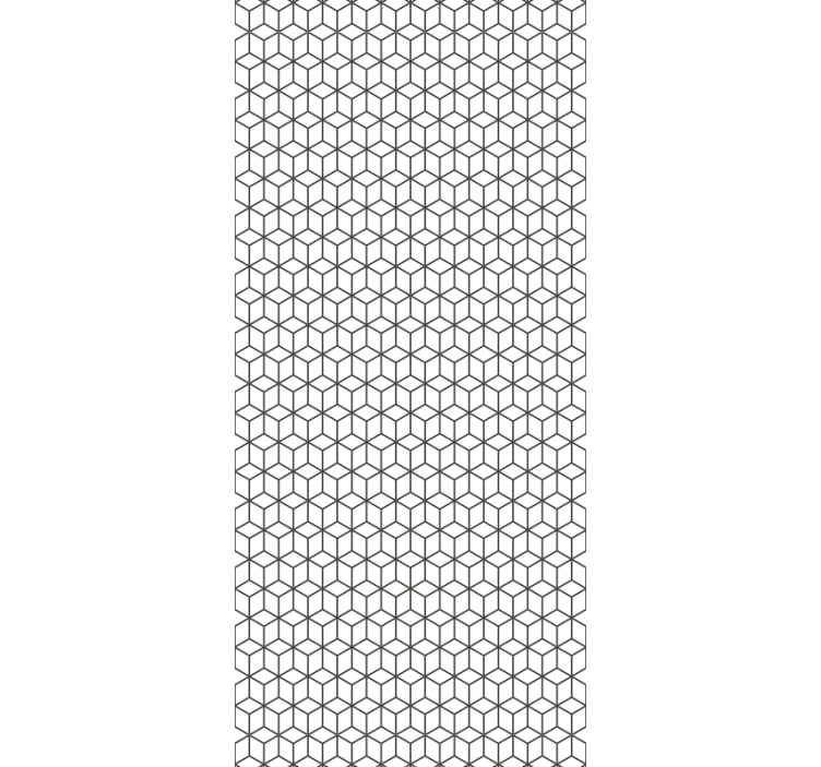 Geometric Cubic Pattern wallpaper geometric - TenStickers