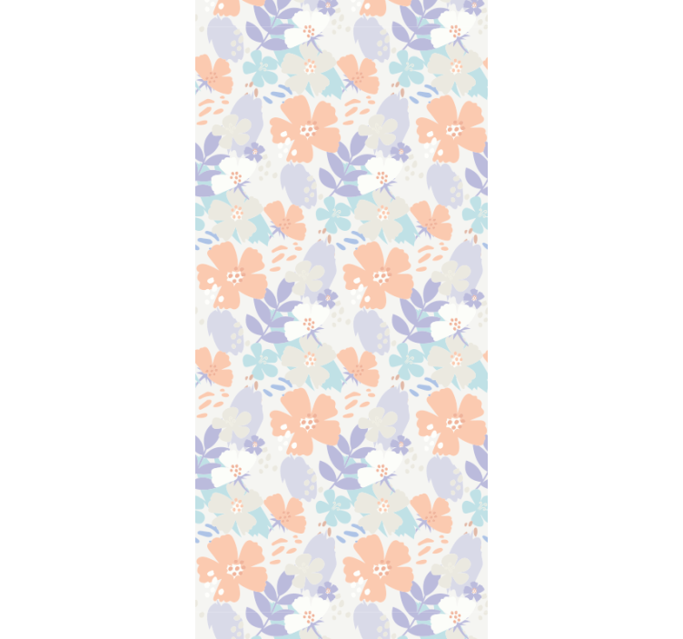 Floral Petal Print flowers wallpaper - TenStickers