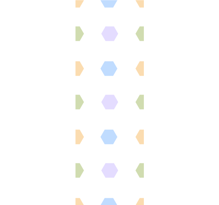 Pastel Hexagons wallpaper geometric - TenStickers