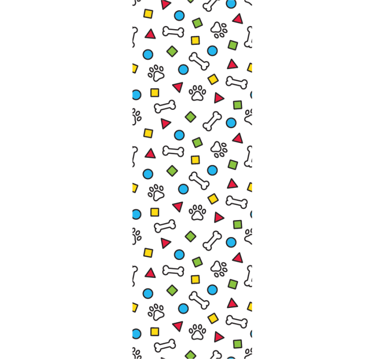 Playful Pet Motifs cute dog wallpaper - TenStickers