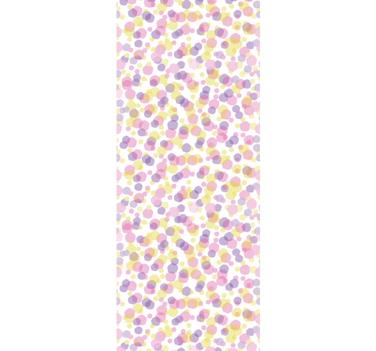 Multicolor Polka polka dots wallpaper - TenStickers