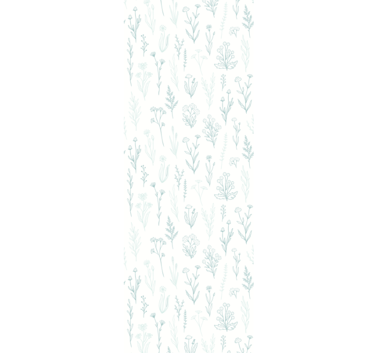 Flower on a white background Flower wallpaper - TenStickers
