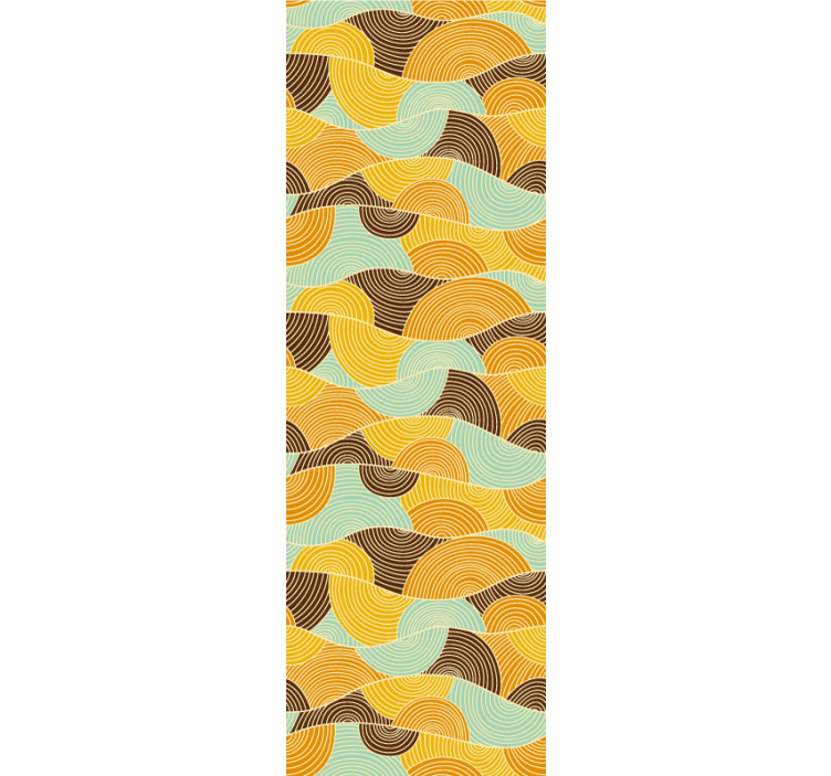 Geometric Waves wallpaper geometric - TenStickers