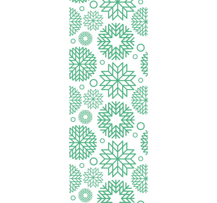 Geometric Blossoms wallpaper geometric - TenStickers