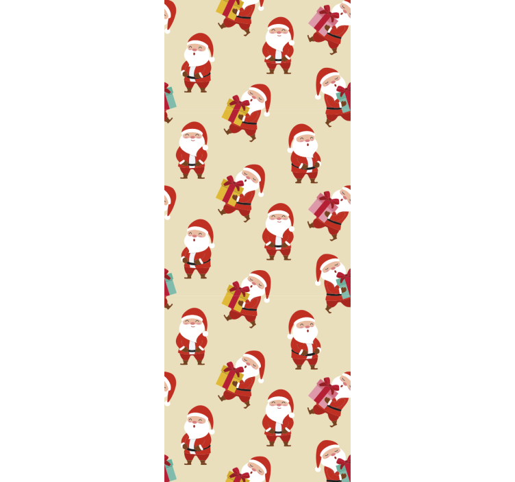 Festive Characters holiday christmas wallpaper - TenStickers