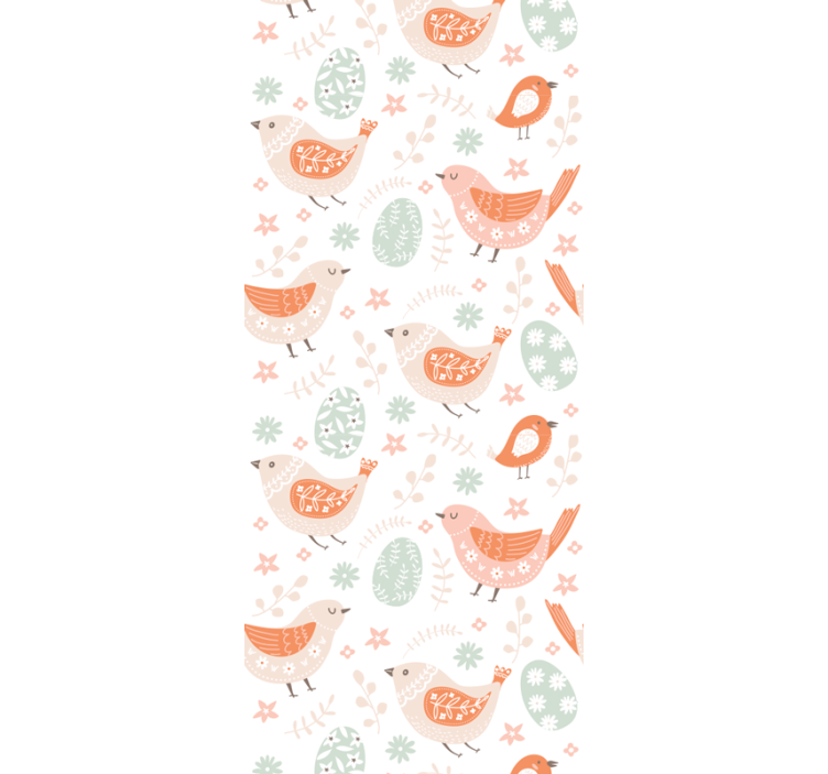 Safari Playtime birds in wallpaper - TenStickers